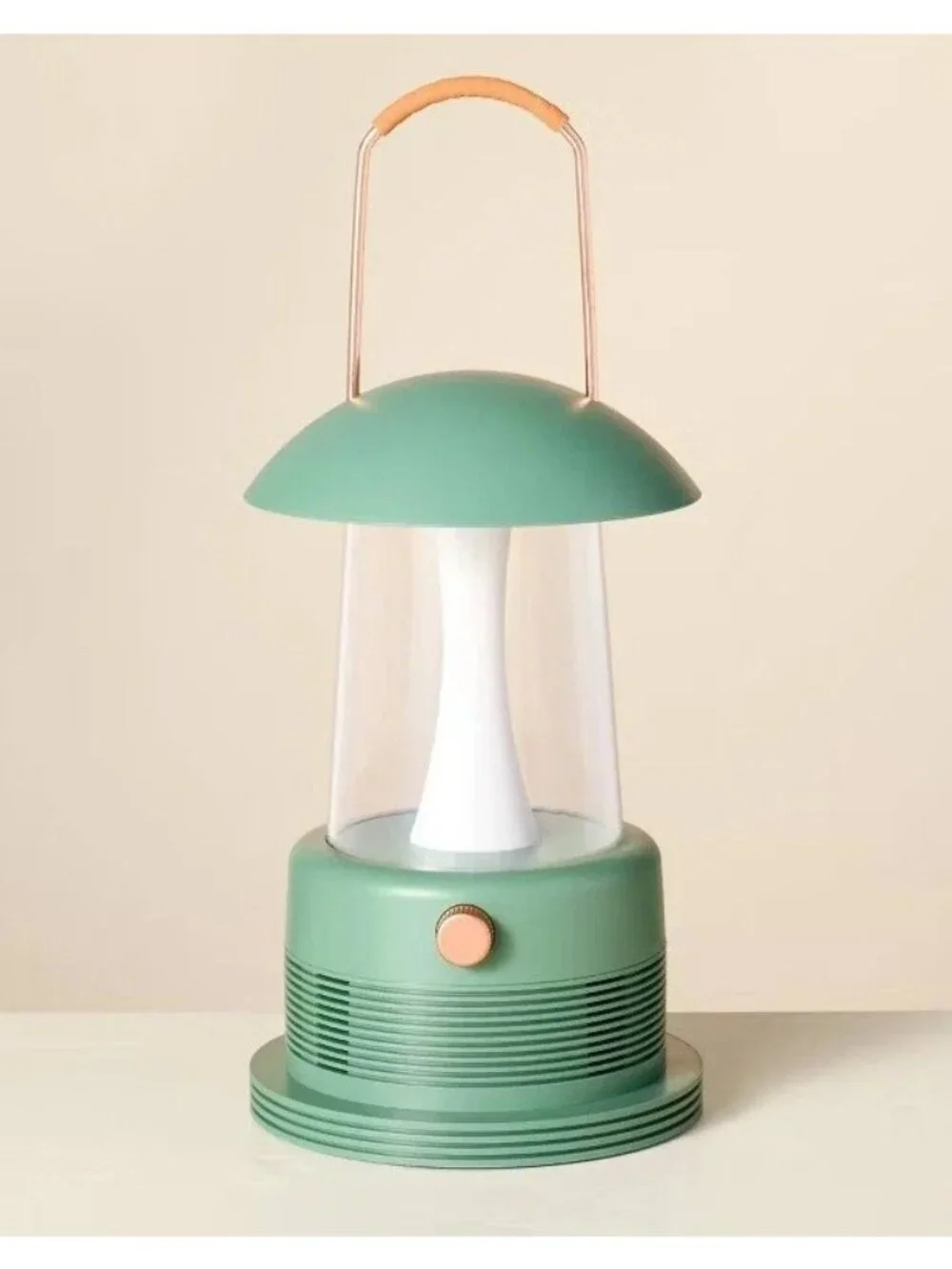 Hearth & Hand Portable LED Rechargeable Green Lantern w/ Bluetooth Speaker
